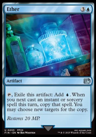 (053) Magic The Gathering Magic: The Gathering - FINAL FANTASY Single: Ether  Uncommon