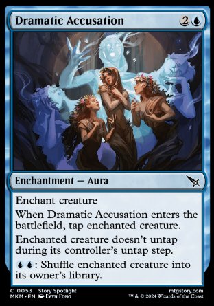 (053) Magic The Gathering Murders at Karlov Manor Single: Dramatic Accusation Holo Common