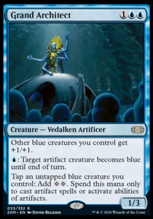 (053/332) Magic The Gathering Double Masters Single: Grand Architect  Rare