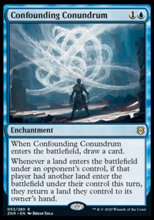 (053) Magic The Gathering Zendikar Rising: Promos Single: Confounding Conundrum (V.2) Holo Rare
