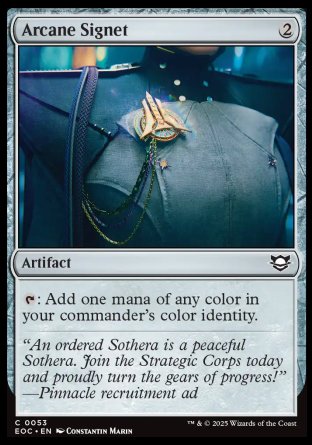 (053) Magic The Gathering Commander: Edge of Eternities Single: Arcane Signet  Common