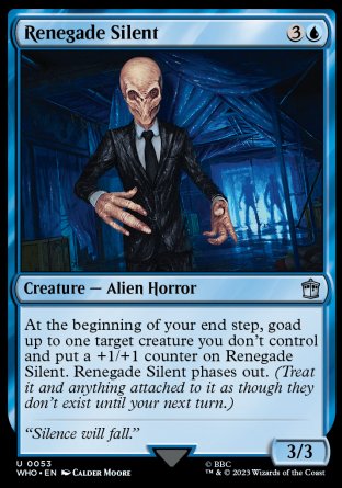 (053) Magic The Gathering Universes Beyond: Doctor Who Single: Renegade Silent  Uncommon