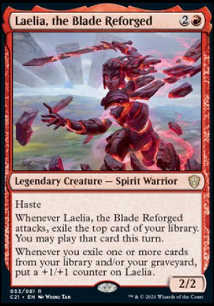 (053) Magic The Gathering Commander: Strixhaven Single: Laelia, the Blade Reforged  Rare