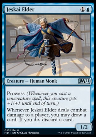 (053) Magic The Gathering Core 2021 Single: Jeskai Elder  Uncommon