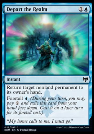 (053/285) Magic The Gathering Kaldheim Single: Depart the Realm  Common