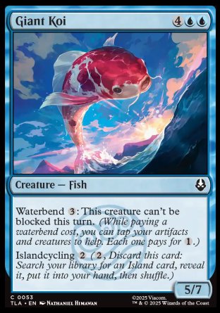 (053) Magic The Gathering Magic: The Gathering | Avatar: The Last Airbender Single: Giant Koi Holo Common