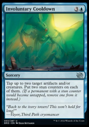 (053) Magic The Gathering The Brothers' War Single: Involuntary Cooldown Holo Uncommon