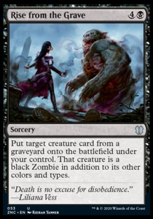 (053) Magic The Gathering Commander: Zendikar Rising Single: Rise from the Grave  Uncommon