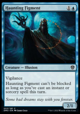 (053) Magic The Gathering Dominaria United Single: Haunting Figment  Common