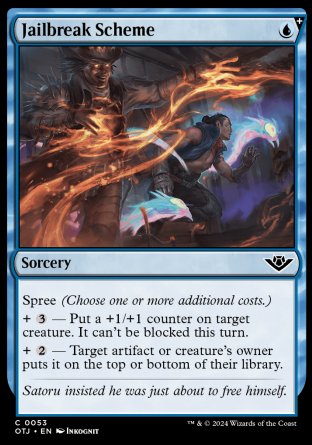 (053) Magic The Gathering Outlaws of Thunder Junction Single: Jailbreak Scheme  Common
