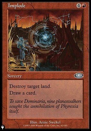 (062) Magic The Gathering The List Single: Implode  Uncommon