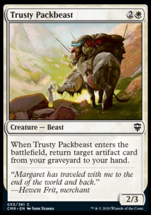 (053/361) Magic The Gathering Commander Legends Single: Trusty Packbeast  Common