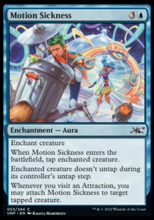 (053) Magic The Gathering Unfinity Single: Motion Sickness  Common