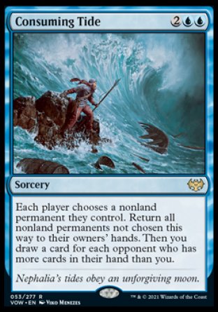 (053) Magic The Gathering Innistrad: Crimson Vow Single: Consuming Tide  Rare
