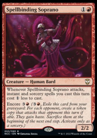 (053) Magic The Gathering Commander: Streets of New Capenna Single: Spellbinding Soprano  Rare