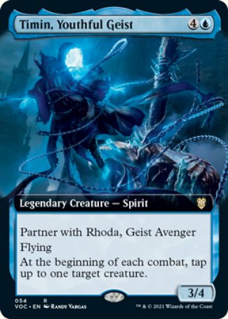 (054) Magic The Gathering Commander: Innistrad: Crimson Vow Single: Timin, Youthful Geist (V.2)  Rare