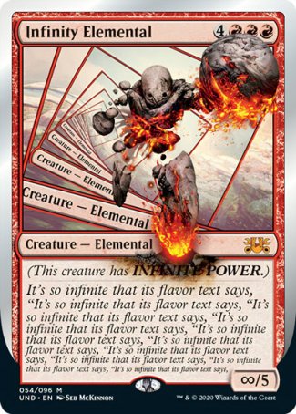 (054/096) Magic The Gathering Unsanctioned Single: Infinity Elemental  Mythic
