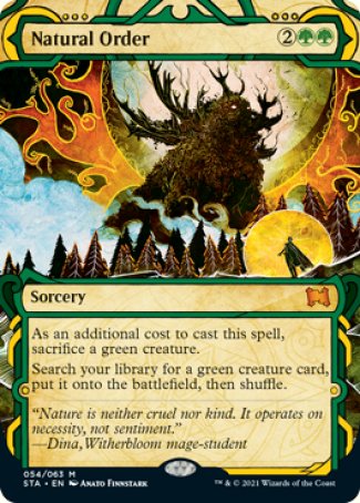 (054) Magic The Gathering Mystical Archive Single: Natural Order (V.1)  Mythic