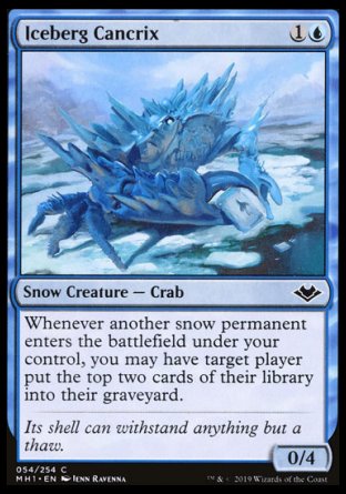 (054/254) Magic The Gathering Modern Horizons Single: Iceberg Cancrix Holo Common