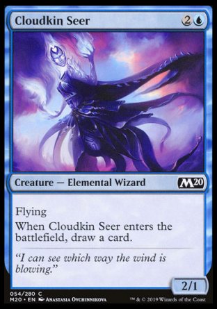 (054/280) Magic The Gathering Core 2020 Single: Cloudkin Seer  Common