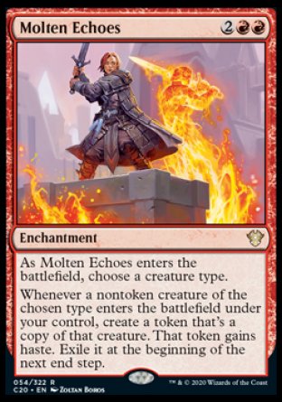 (054/322) Magic The Gathering Commander: Ikoria Single: Molten Echoes  Rare