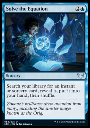 (054) Magic The Gathering Strixhaven: School of Mages Single: Solve the Equation Holo Uncommon