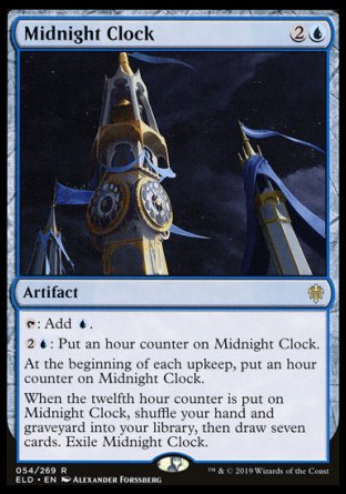 (054/269) Magic The Gathering Throne of Eldraine Single: Midnight Clock  Rare