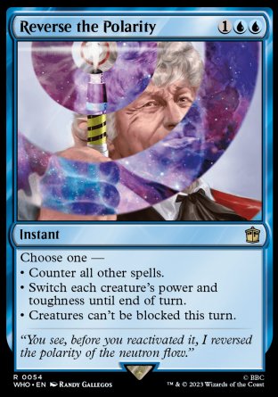 (054) Magic The Gathering Universes Beyond: Doctor Who Single: Reverse the Polarity Holo Rare