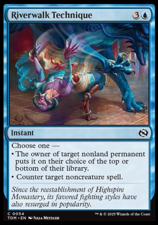 (054) Magic The Gathering Tarkir: Dragonstorm Single: Riverwalk Technique  Common
