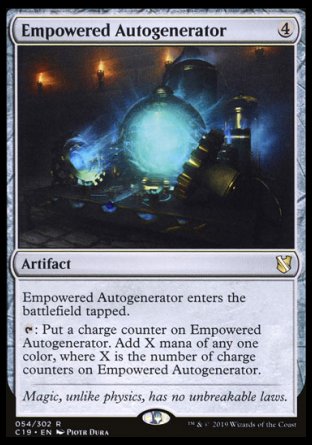 (054) Magic The Gathering Commander 2019 Single: Empowered Autogenerator  Rare