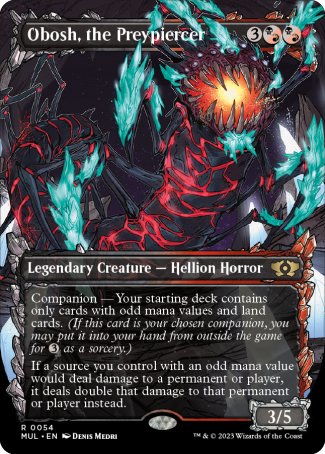 (054) Magic The Gathering Multiverse Legends Single: Obosh, the Preypiercer (V.1) Holo Rare