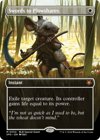 (054) Magic The Gathering Special Guests Single: Swords to Plowshares  Mythic