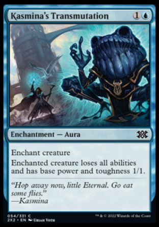 (054) Magic The Gathering Double Masters 2022 Single: Kasmina's Transmutation Holo Common