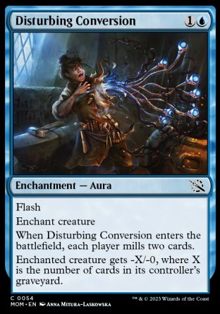(054) Magic The Gathering March of the Machine Single: Disturbing Conversion Holo Common