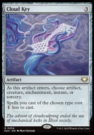 (054) Magic The Gathering Commander: Edge of Eternities Single: Cloud Key  Rare