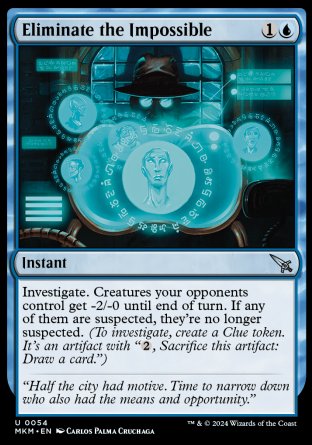 (054) Magic The Gathering Murders at Karlov Manor Single: Eliminate the Impossible Holo Uncommon