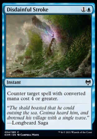 (054/285) Magic The Gathering Kaldheim Single: Disdainful Stroke Holo Common