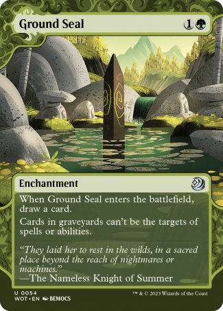 (054) Magic The Gathering Enchanting Tales Single: Ground Seal  Uncommon