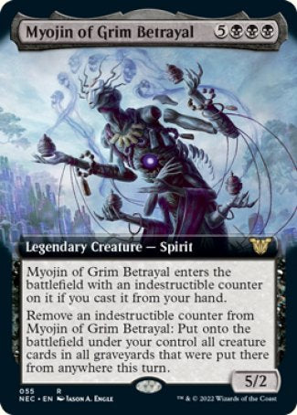 (055) Magic The Gathering Commander: Kamigawa: Neon Dynasty Single: Myojin of Grim Betrayal (V.2)  Rare