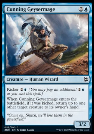 (055/280) Magic The Gathering Zendikar Rising Single: Cunning Geysermage Holo Common