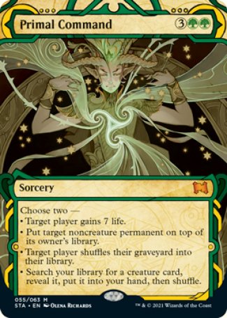 (055) Magic The Gathering Mystical Archive Single: Primal Command (V.3) Holo Mythic