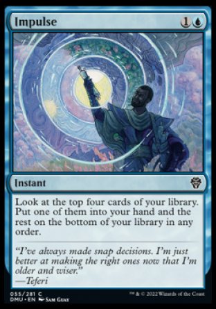 (055) Magic The Gathering Dominaria United Single: Impulse  Common