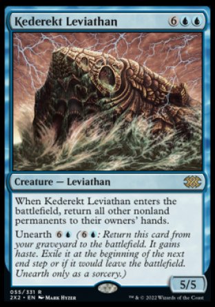 (055) Magic The Gathering Double Masters 2022 Single: Kederekt Leviathan  Rare