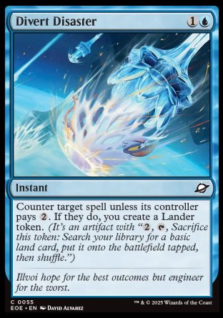 (055) Magic The Gathering Edge of Eternities Single: Divert Disaster Holo Common