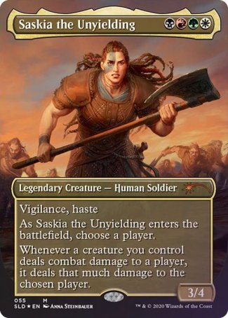 (055) Magic The Gathering Secret Lair Drop Series Single: Saskia the Unyielding Holo Mythic