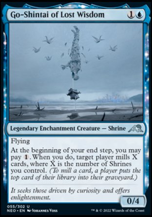 (055) Magic The Gathering Kamigawa: Neon Dynasty Single: Go-Shintai of Lost Wisdom Holo Uncommon