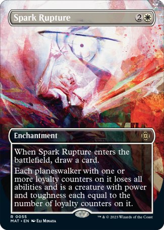 (055) Magic The Gathering March of the Machine: The Aftermath: Extras Single: Spark Rupture (V.1)  Rare