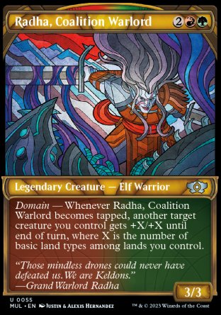 (055) Magic The Gathering Multiverse Legends Single: Radha, Coalition Warlord (V.1)  Uncommon