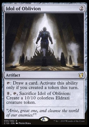 (055) Magic The Gathering Commander 2019 Single: Idol of Oblivion  Rare