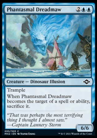 (055) Magic The Gathering Modern Horizons 2 Single: Phantasmal Dreadmaw Holo Common
